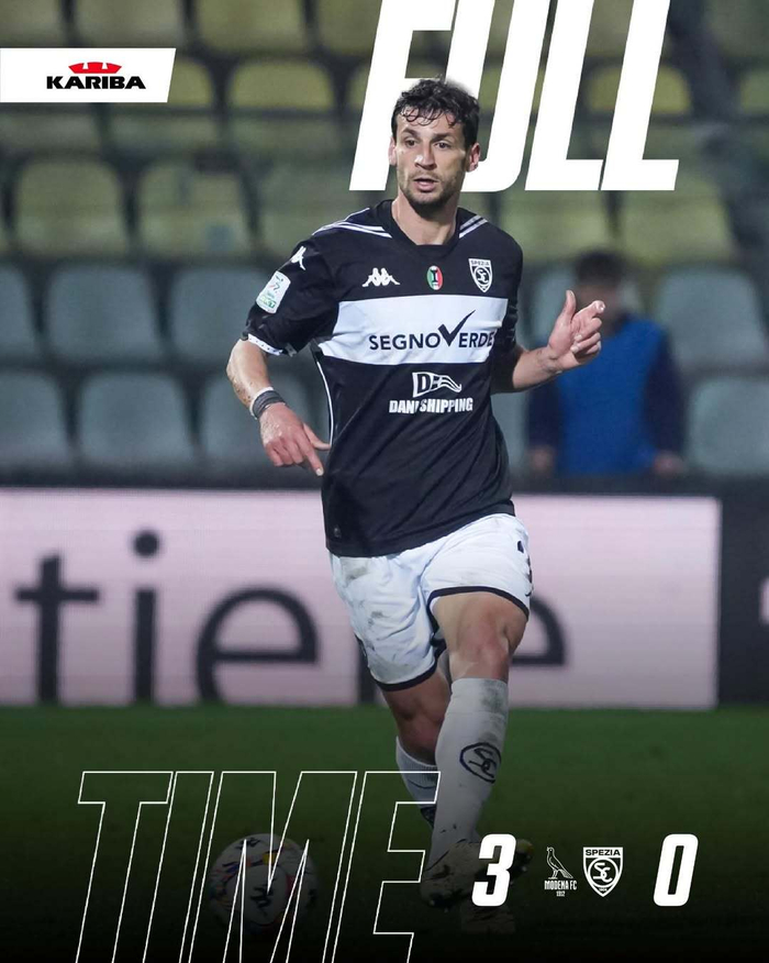 意乙斯佩齐亚客场惨败摩德纳 外租小将科莫托首