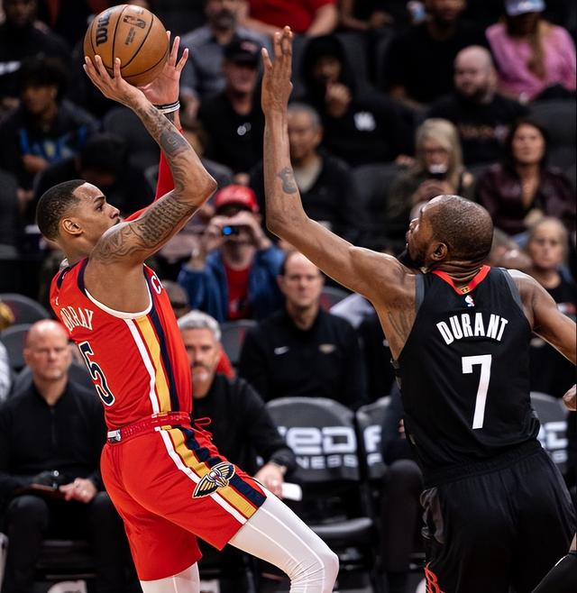 杜兰特关键球助火箭逆转鹈鹕