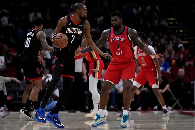 杜兰特关键球助火箭逆转鹈鹕